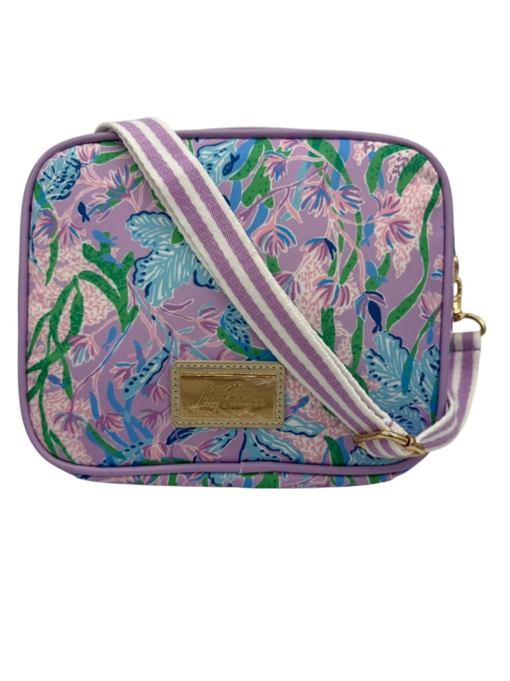 NWOT Lilly Pulitzer Insulated Lurch Cooler OS Lilac, Blue